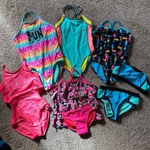 Little girls swimsuit lot